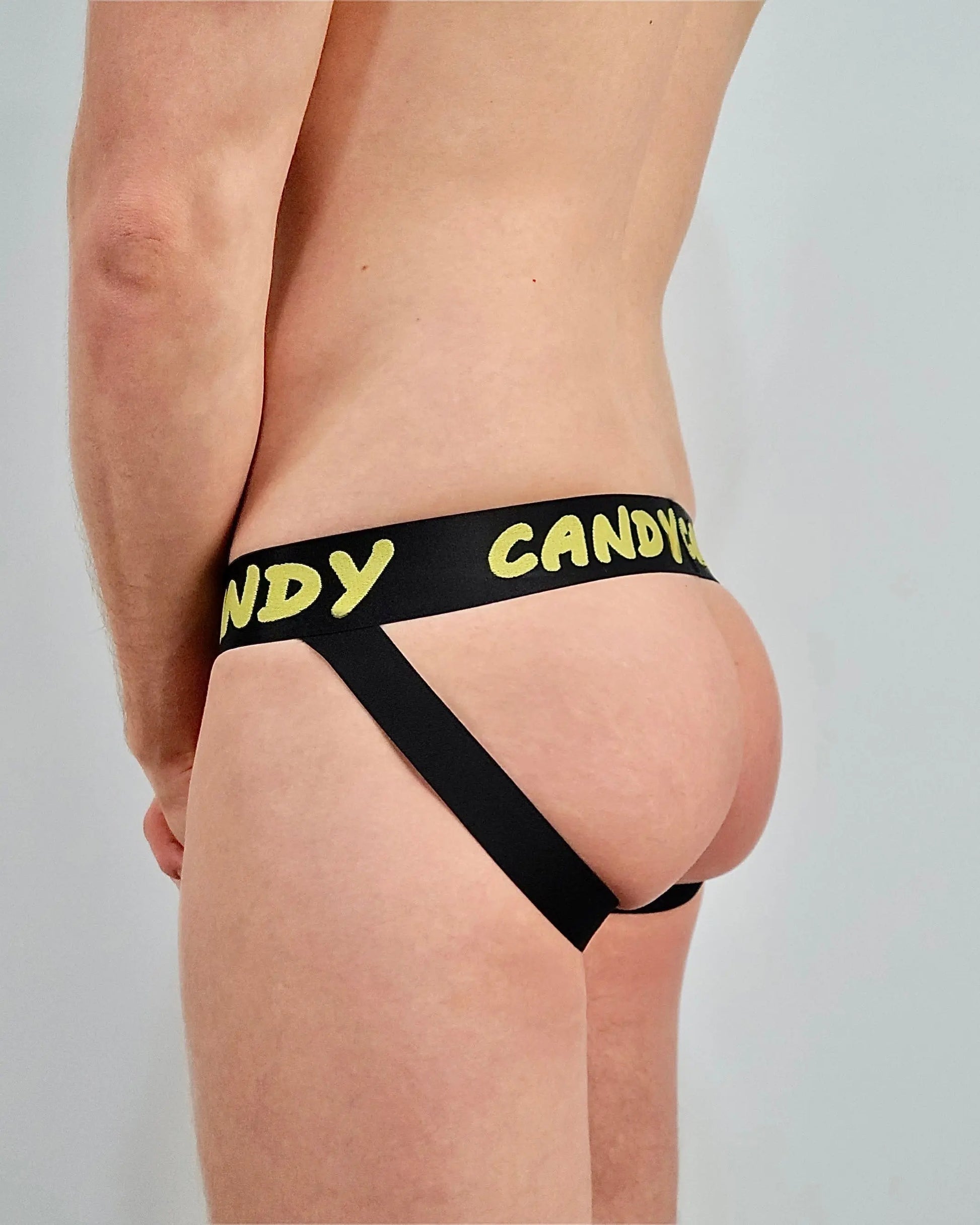 CANDY UNDERWEAR - Gold Jockstrap - Royal Red