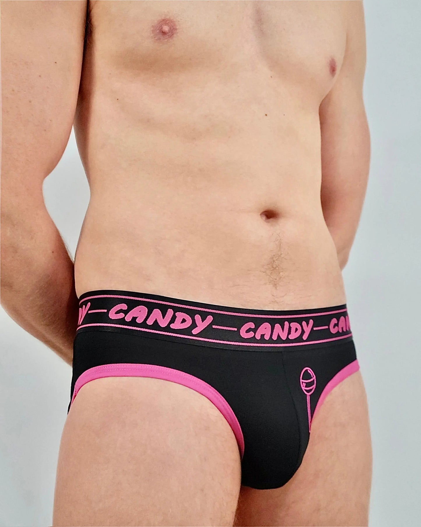 CANDY UNDERWEAR - Neon Brief for men - Pink Lollipop