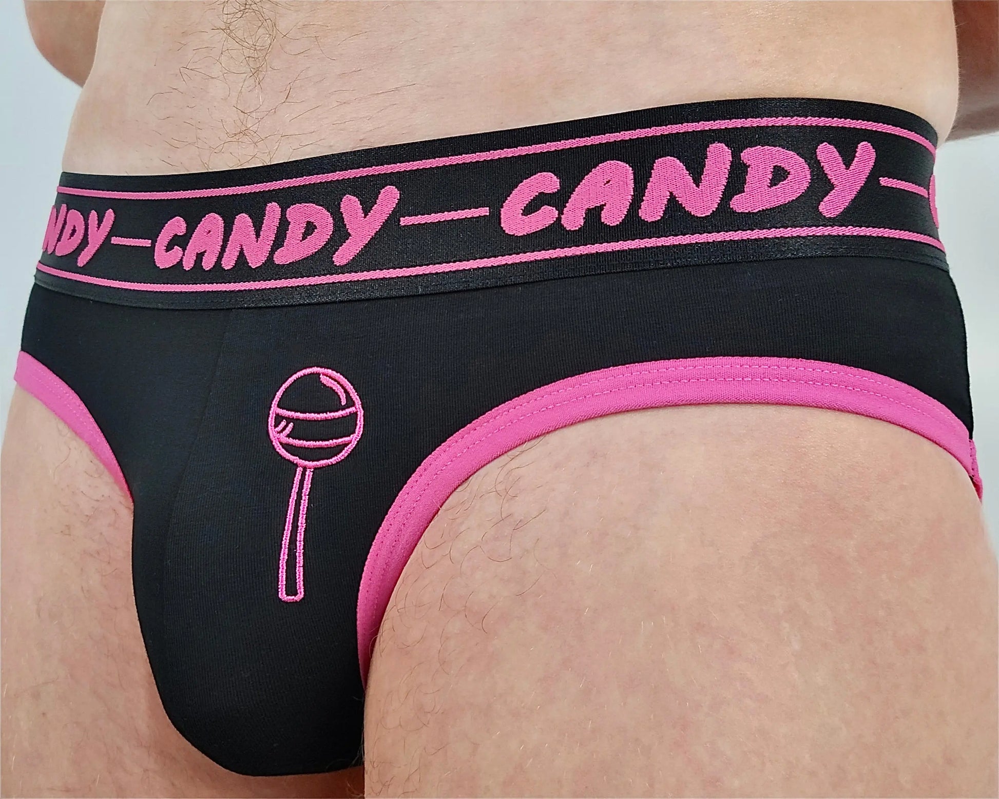 CANDY UNDERWEAR - Neon Brief for men - Pink Lollipop